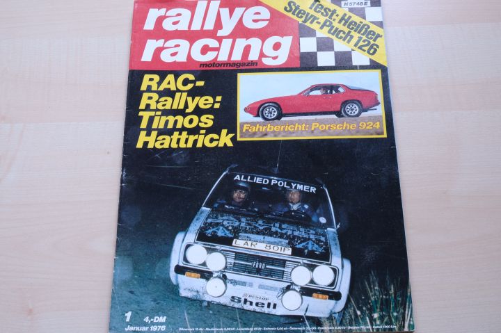 Deckblatt Rallye Racing (01/1976)